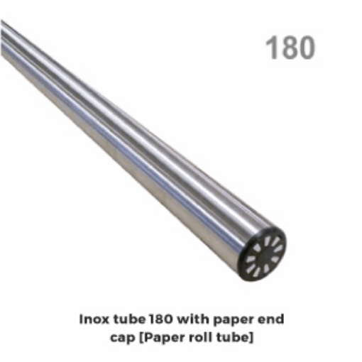 Picture of DOT/TDOT-180-Inox tube 180 with paper end cap [Paper roll tube]