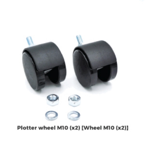 Picture of DOT/TDOT-180/220-Plotter wheel M10 (x2) [Wheel M10 (x2)]
